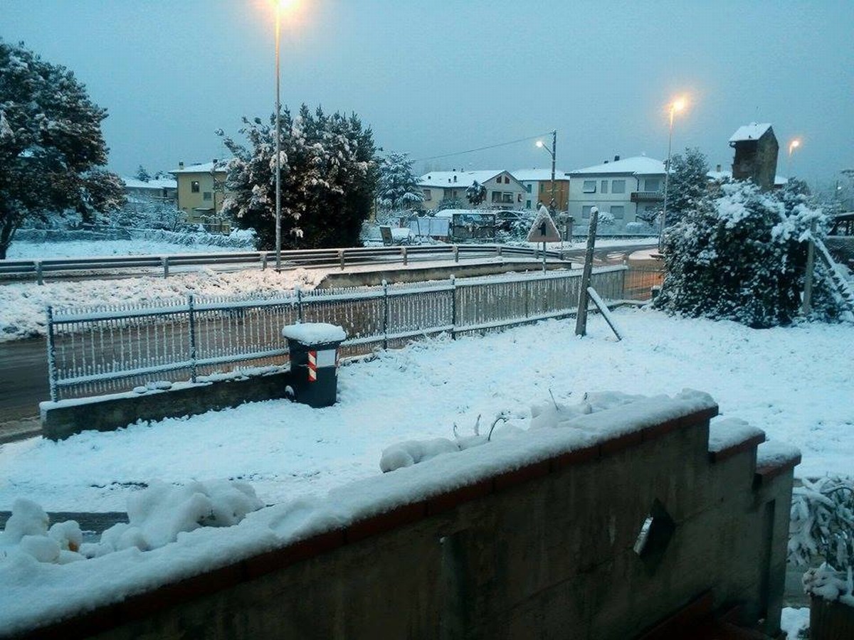 Neve nevicata Umbria Terni Perugia Orvieto maltempo Burian - 26 febbraio 2018 (13)