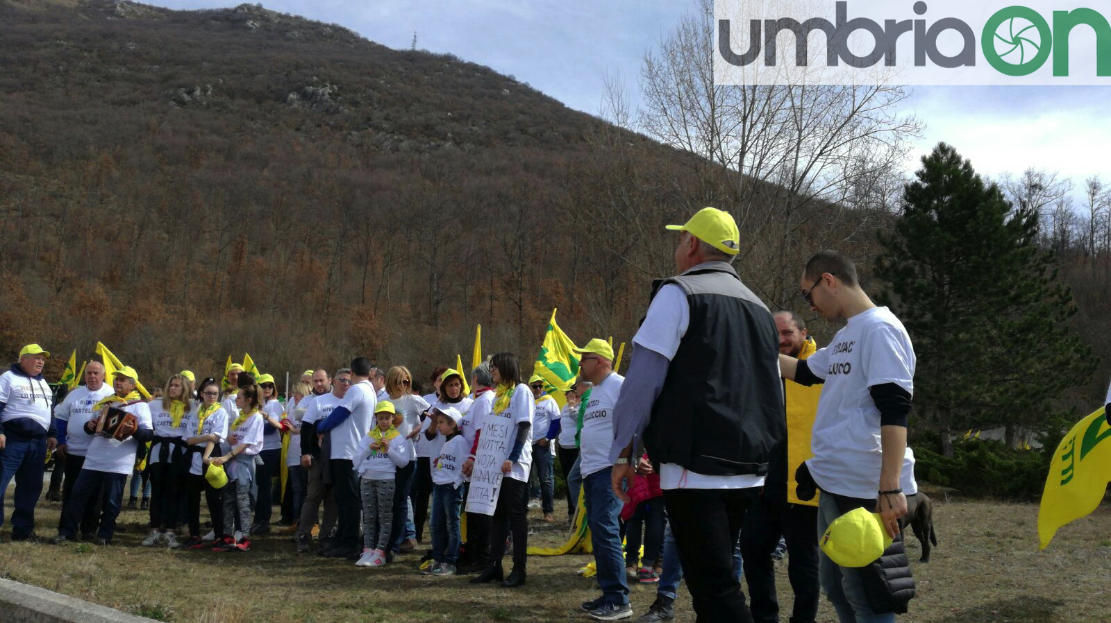 Norcia Castelluccio protesta19