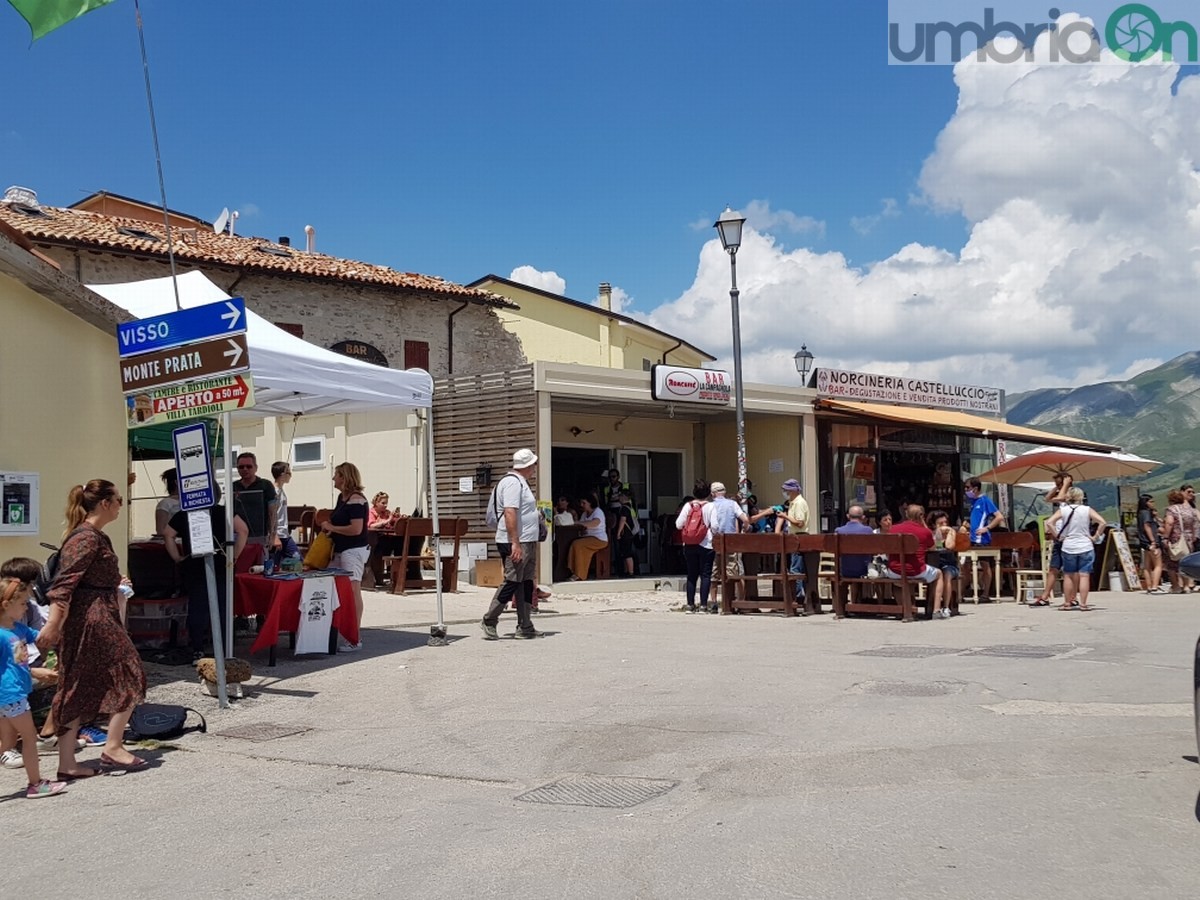 Castelluccio di Norcia, fioritura e turismo - 3 luglio 2020 (12)