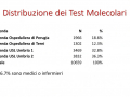 distribuzione test molecolari covid coronavirus Umbria