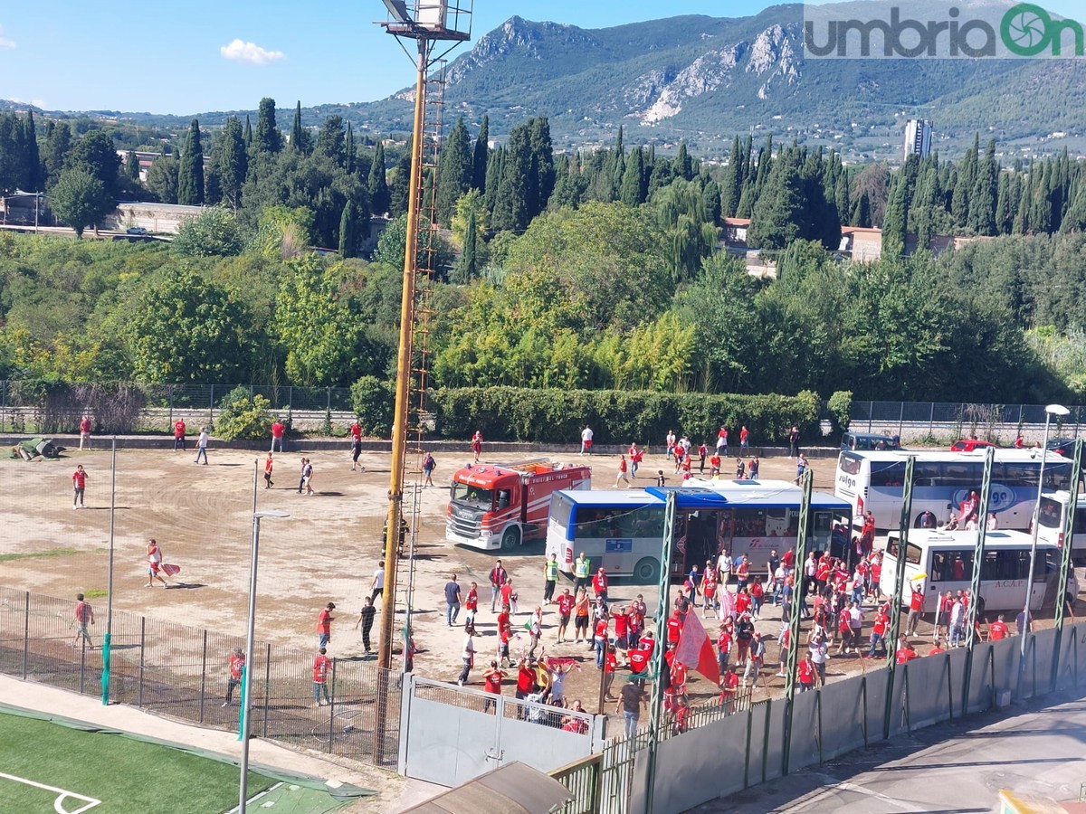 Derby-Umbria-arrivo-tifosi-Perugia-stadio-Liberati-Ternana-18-settembre-2022