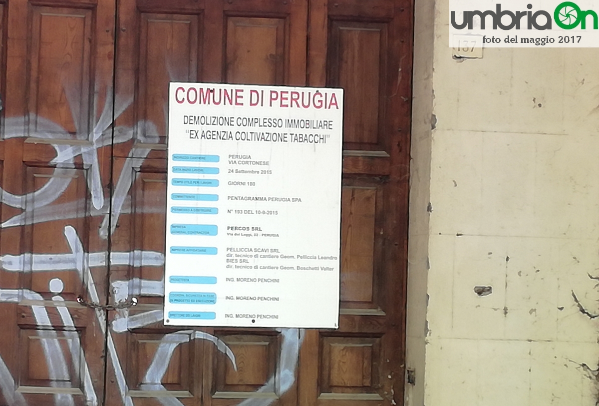 Perugia Lavori complesso residenziale ex Tabacchificio