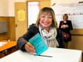 Donatella Tesei al seggio, elezioni regionali Umbria - 17 novembre 2024 (1)