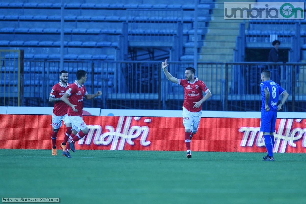 Empoli - Perugia, esultanza Di Carmine - 18 maggio 2018