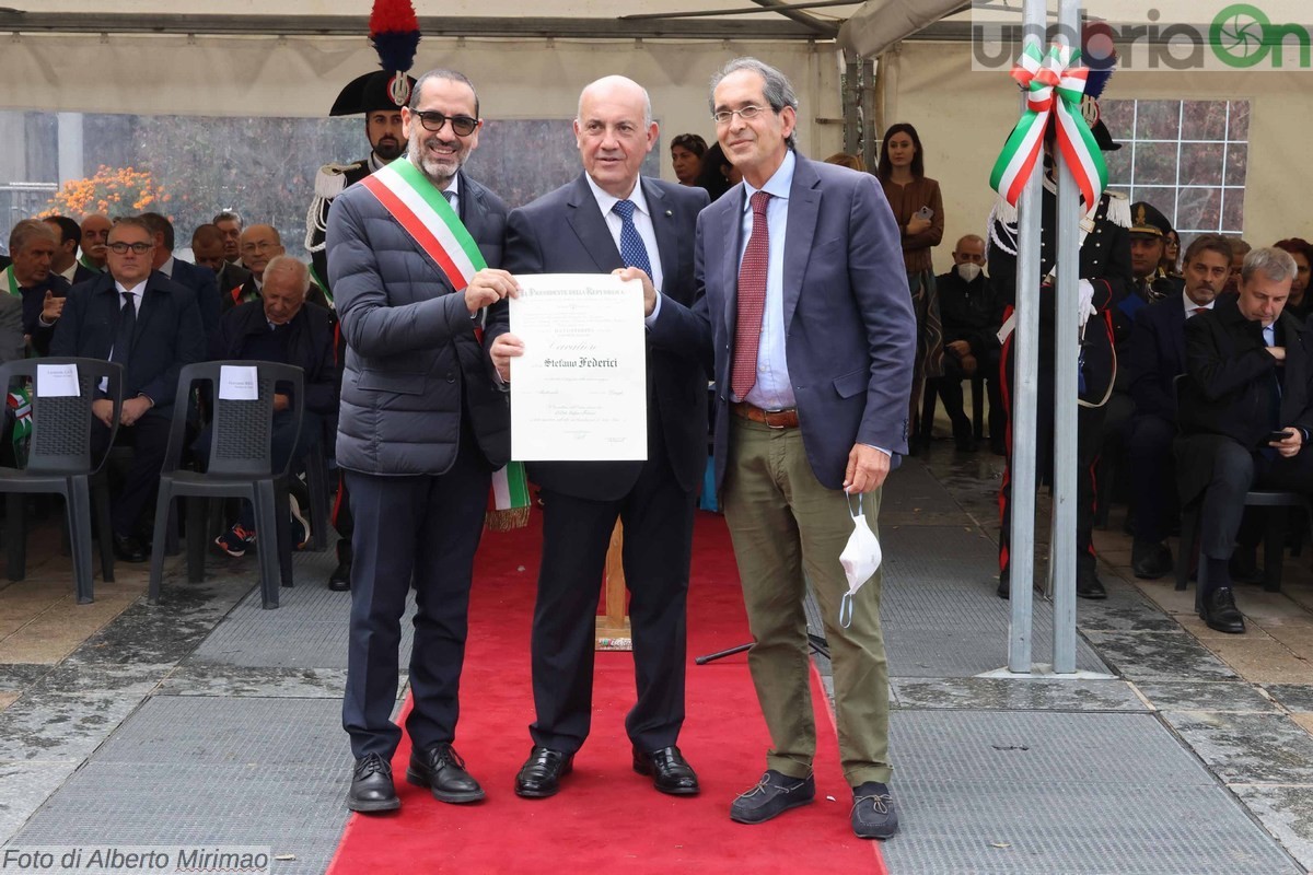 Festa forze armate e unità nazionale Terni, insigniti - 4 novembre 2022 (Foto Mirimao) (10)