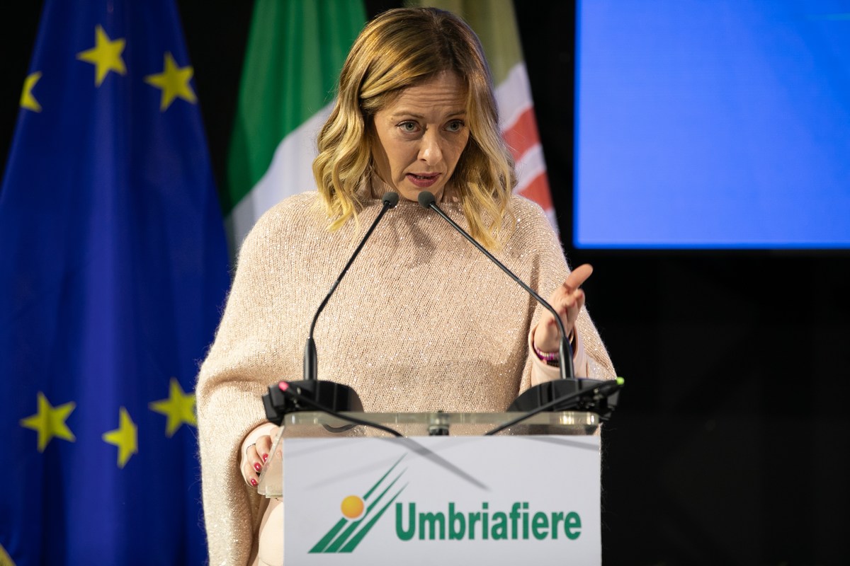 Giorgia Meloni Bastia Umbra UmbriaFiere firma accordo Governo-Regione - 9 marzo 2024 (71)