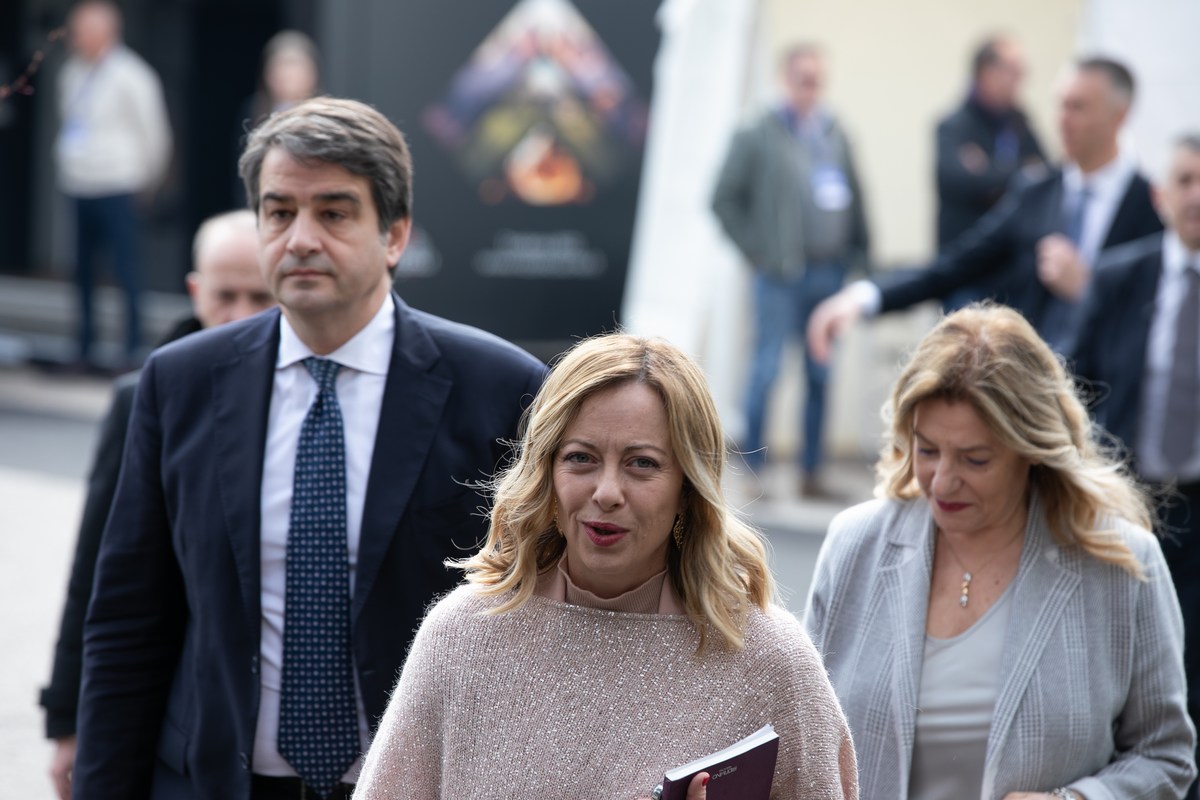 Giorgia Meloni Bastia Umbra UmbriaFiere firma accordo Governo-Regione - 9 marzo 2024 (90)