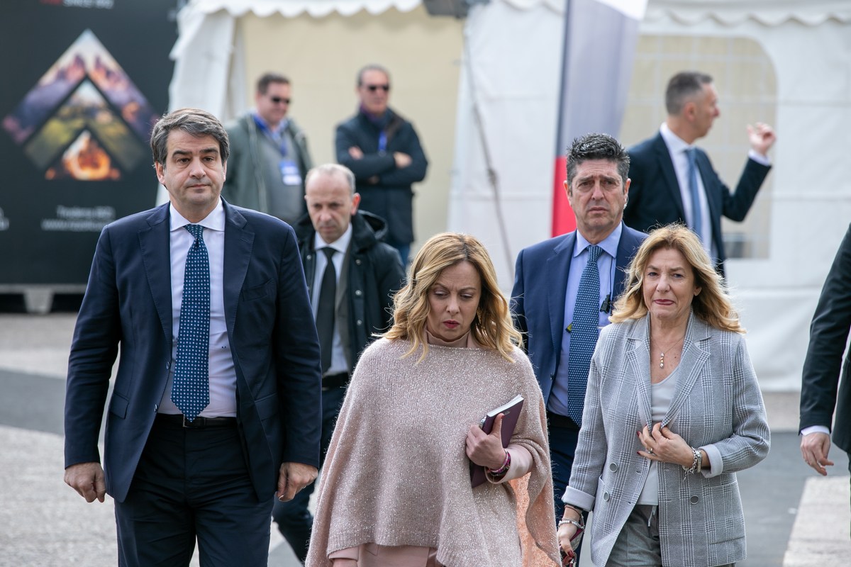 Giorgia Meloni Bastia Umbra UmbriaFiere firma accordo Governo-Regione - 9 marzo 2024 (93)