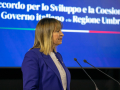 Giorgia Meloni Bastia Umbra UmbriaFiere firma accordo Governo-Regione - 9 marzo 2024 (86)