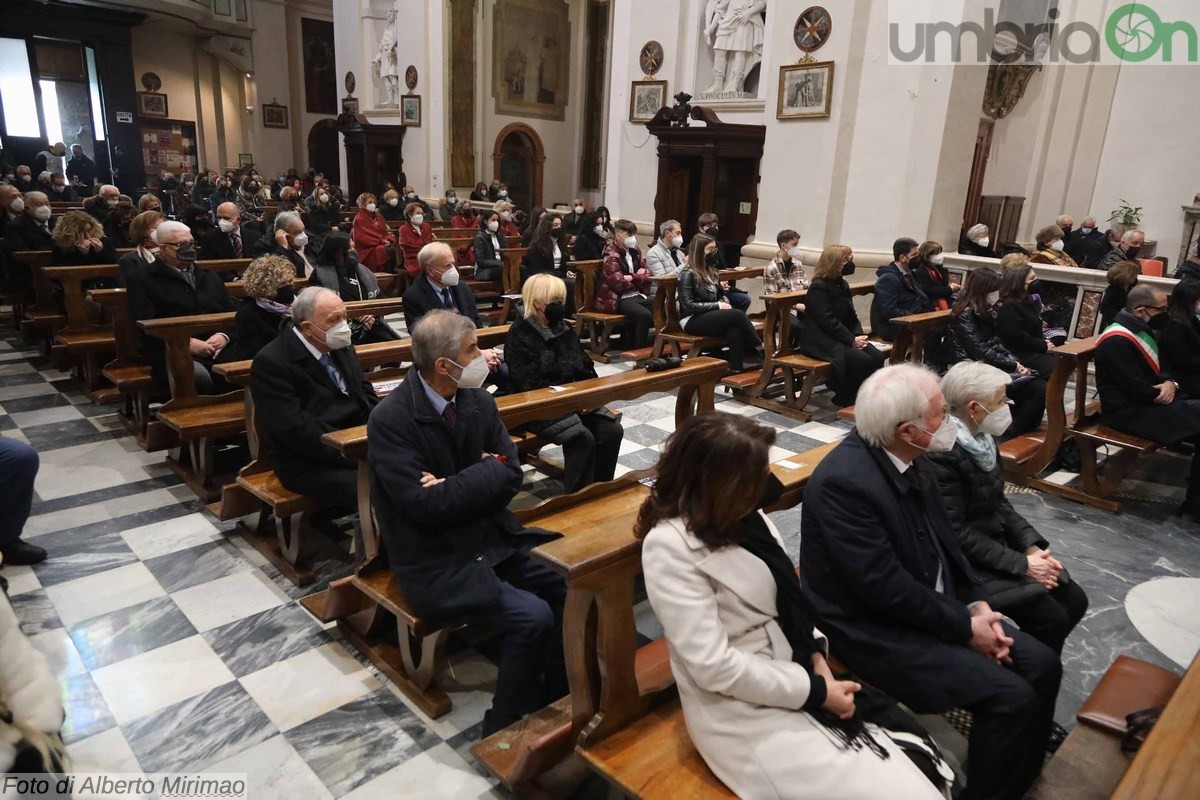 Messa San Valentino basilica Terni, donazione vetrata Lions liceo Metelli - 14 febbraio 2022 (23)