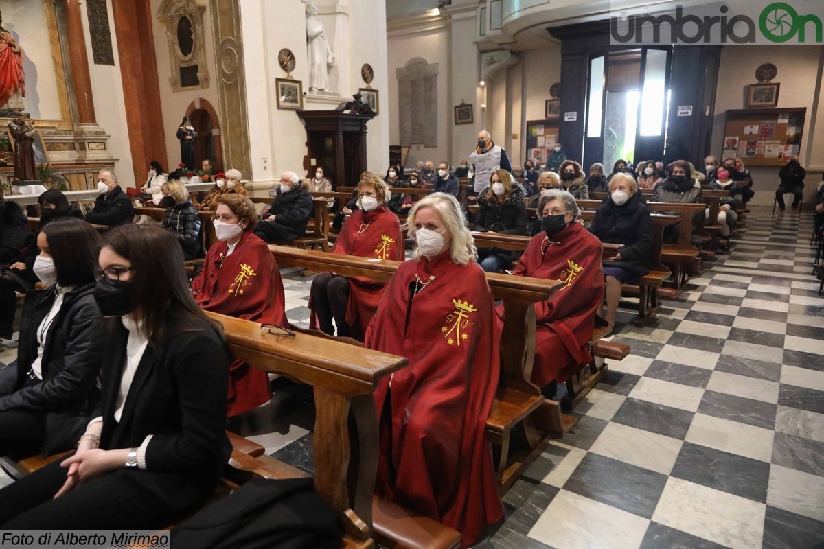 Messa San Valentino basilica Terni, donazione vetrata Lions liceo Metelli - 14 febbraio 2022 (26)