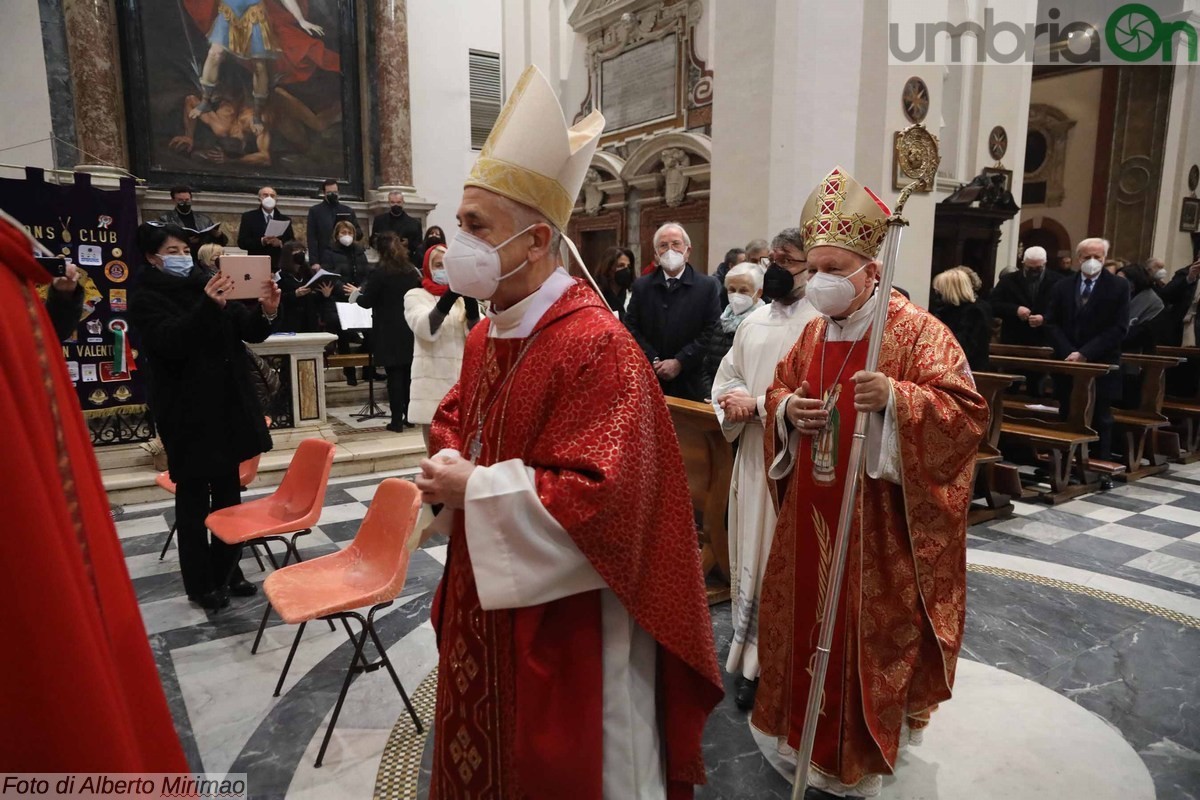 Messa San Valentino basilica Terni, donazione vetrata Lions liceo Metelli - 14 febbraio 2022 (3)