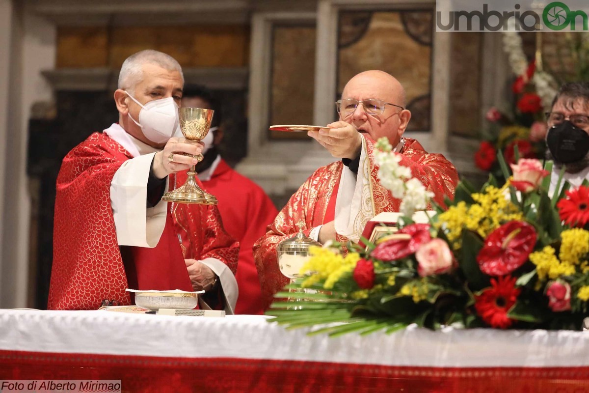 Messa San Valentino basilica Terni, donazione vetrata Lions liceo Metelli - 14 febbraio 2022 (34)