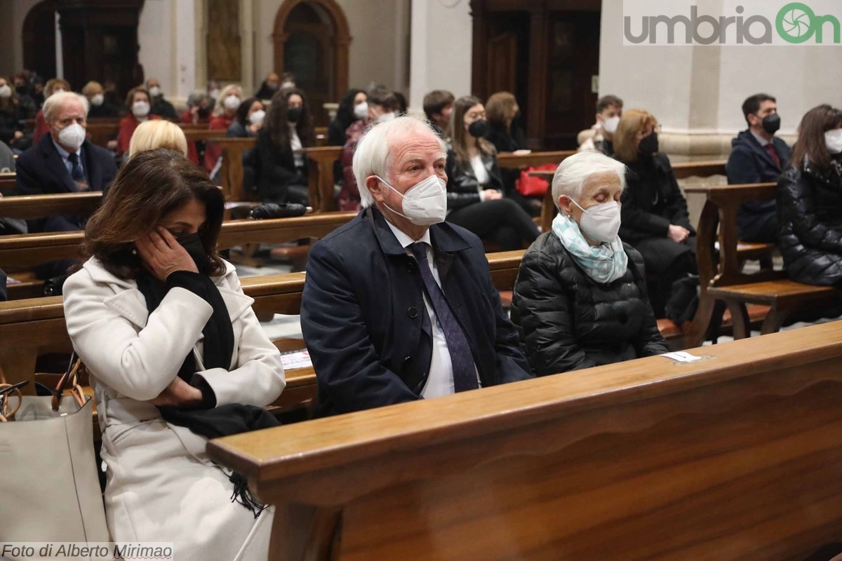 Messa San Valentino basilica Terni, donazione vetrata Lions liceo Metelli - 14 febbraio 2022 (36)