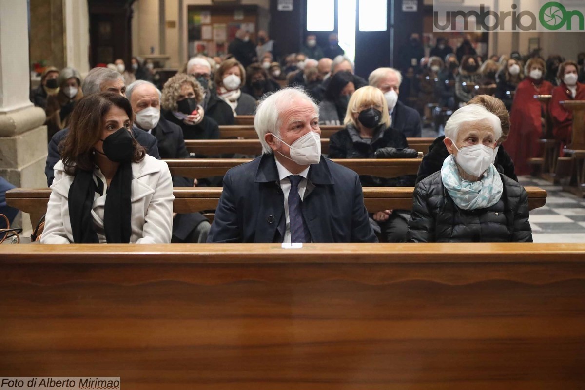 Messa San Valentino basilica Terni, donazione vetrata Lions liceo Metelli - 14 febbraio 2022 (37)