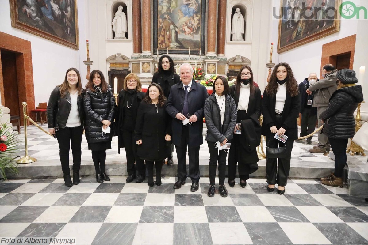 Messa San Valentino basilica Terni, donazione vetrata Lions liceo Metelli - 14 febbraio 2022 (45)