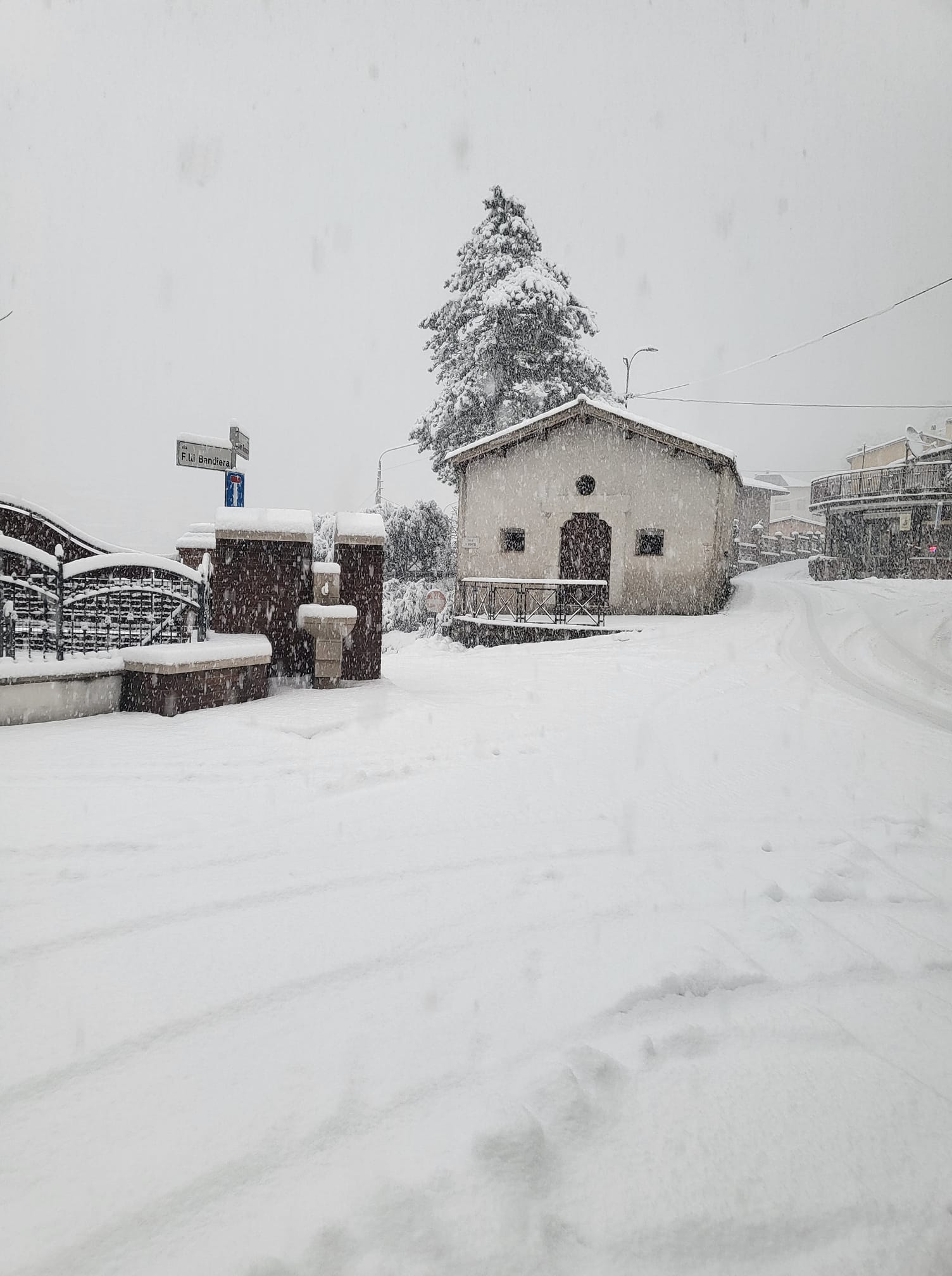 Neve Gualdo Tadino 23 gennaio 2023