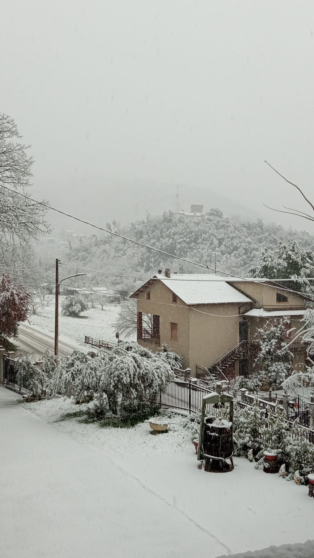 Neve Terni Stroncone 23 gennaio 2023