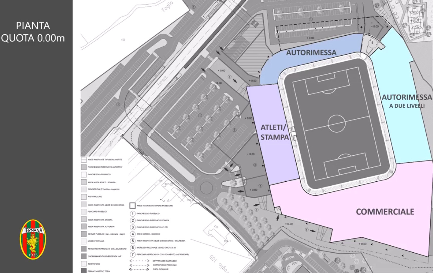 ternana progetto dati generali stadio fattibilità pianta quota02