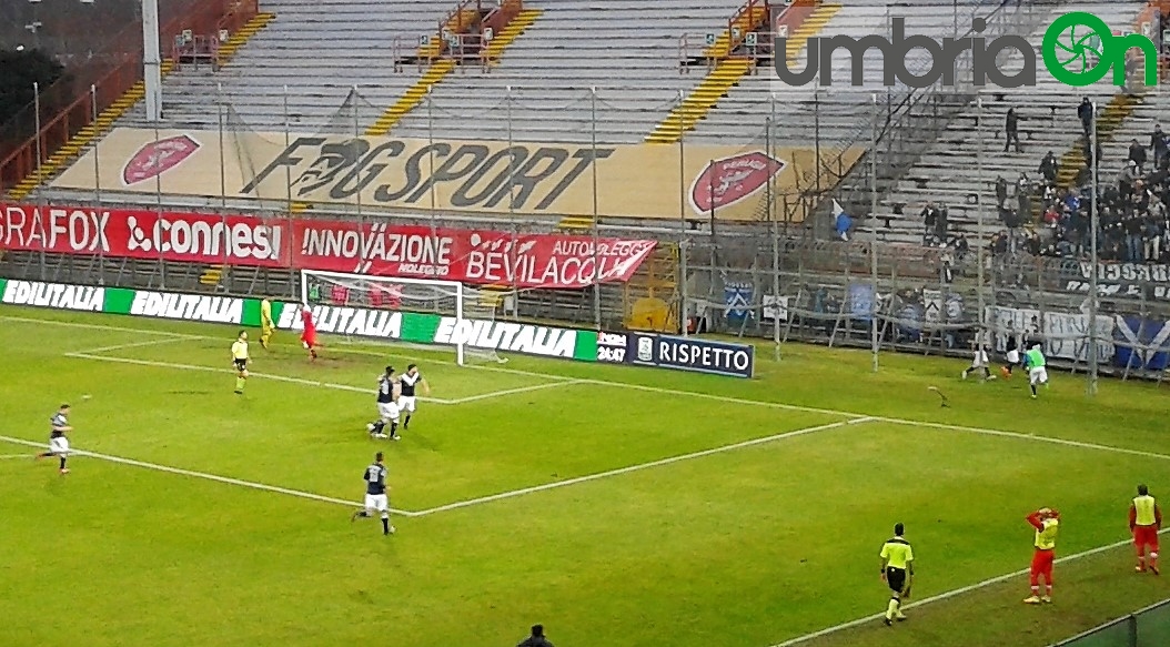 Perugia - Brescia lombardi sotto la curva