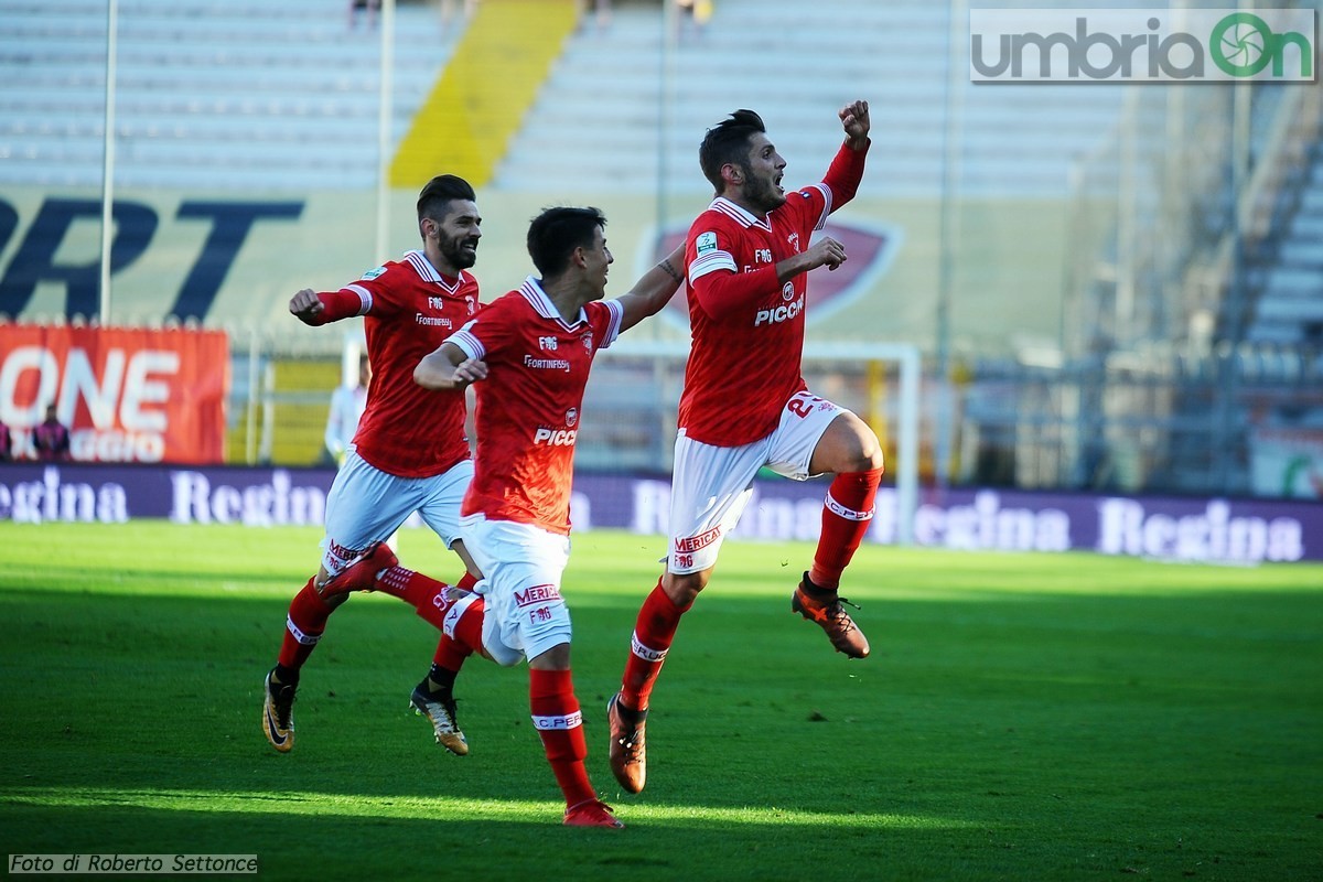 Perugia - Carpi, esultanza Bandinelli - 18 novembre 2017 (Settonce)