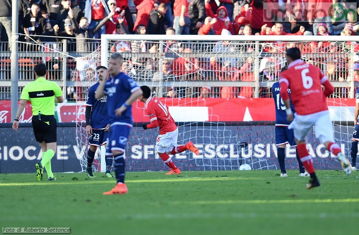 Perugia - Carpi, gol Bandinelli - 18 novembre 2017 (Settonce)