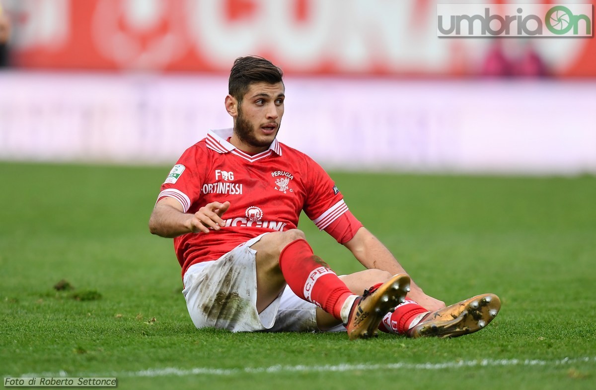 Perugia - Cittadella, 3 febbraio 2018 - Bandinelli deluso (foto Settonce)