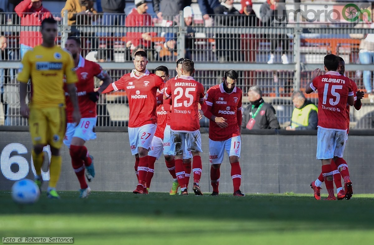 Perugia - Cittadella, 3 febbraio 2018 - Cerri esulta (2) (foto Settonce)