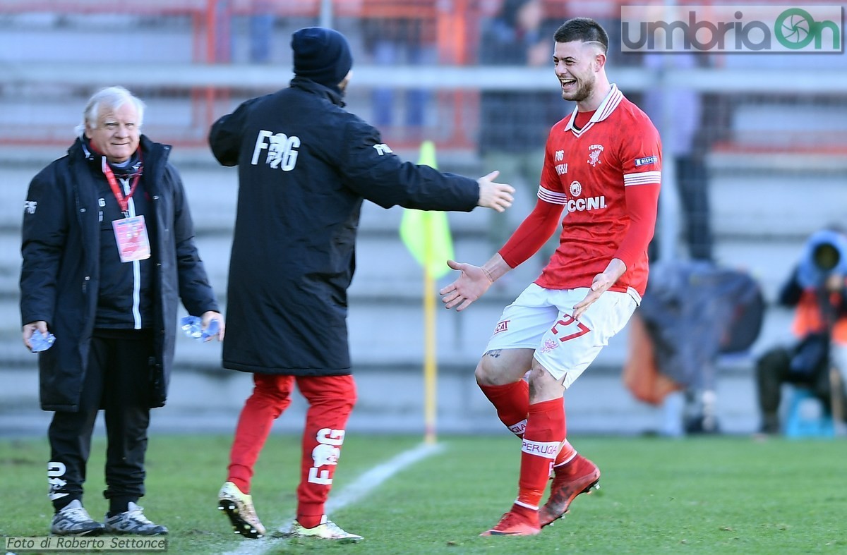 Perugia - Cittadella, 3 febbraio 2018 - Cerri esulta (3) (foto Settonce)