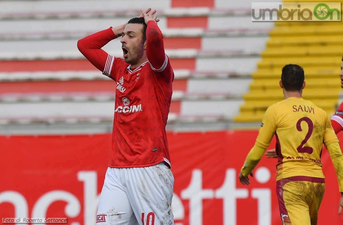 Perugia - Cittadella, 3 febbraio 2018 - Di Carmine deluso (foto Settonce)