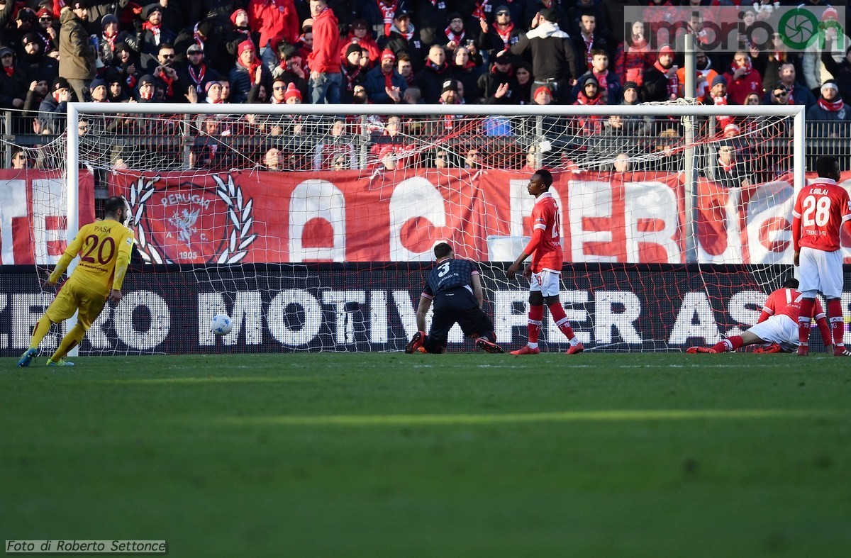 Perugia - Cittadella, 3 febbraio 2018 - Gol (foto Settonce)