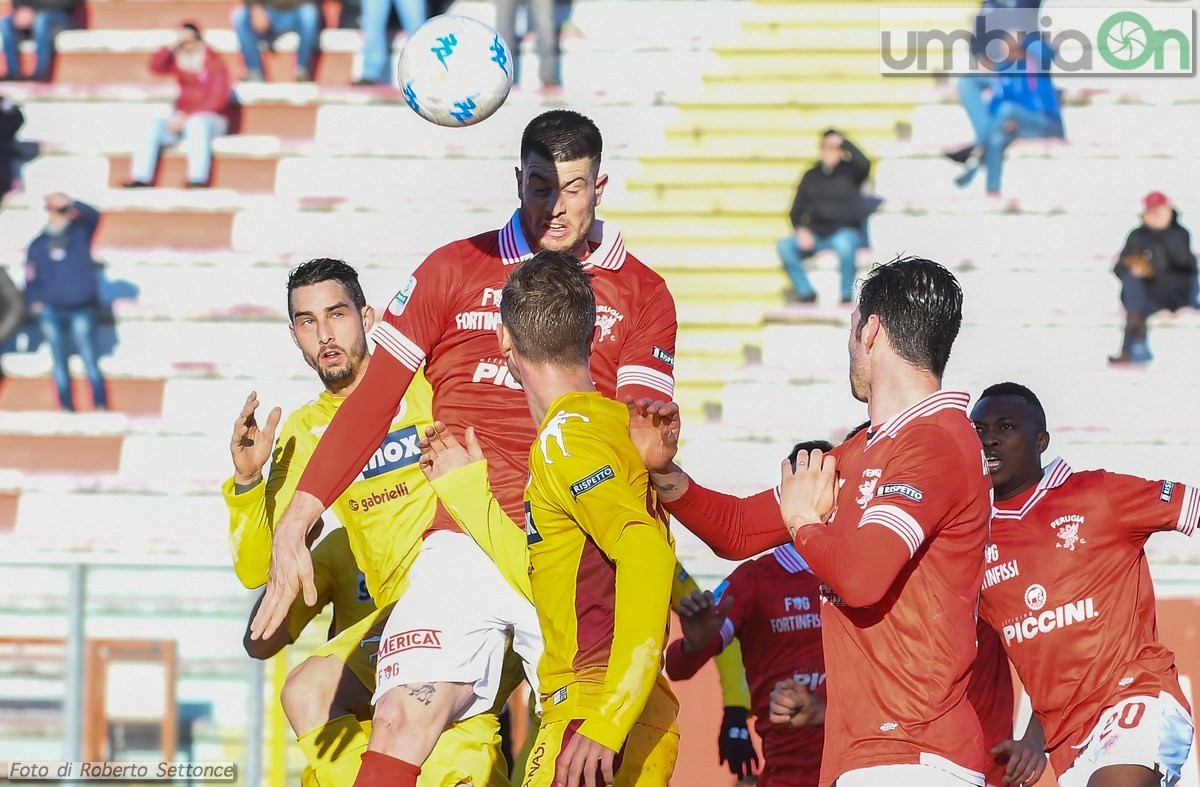 Perugia - Cittadella, Cerri salta - 3 febbraio 2018 (foto Settonce)