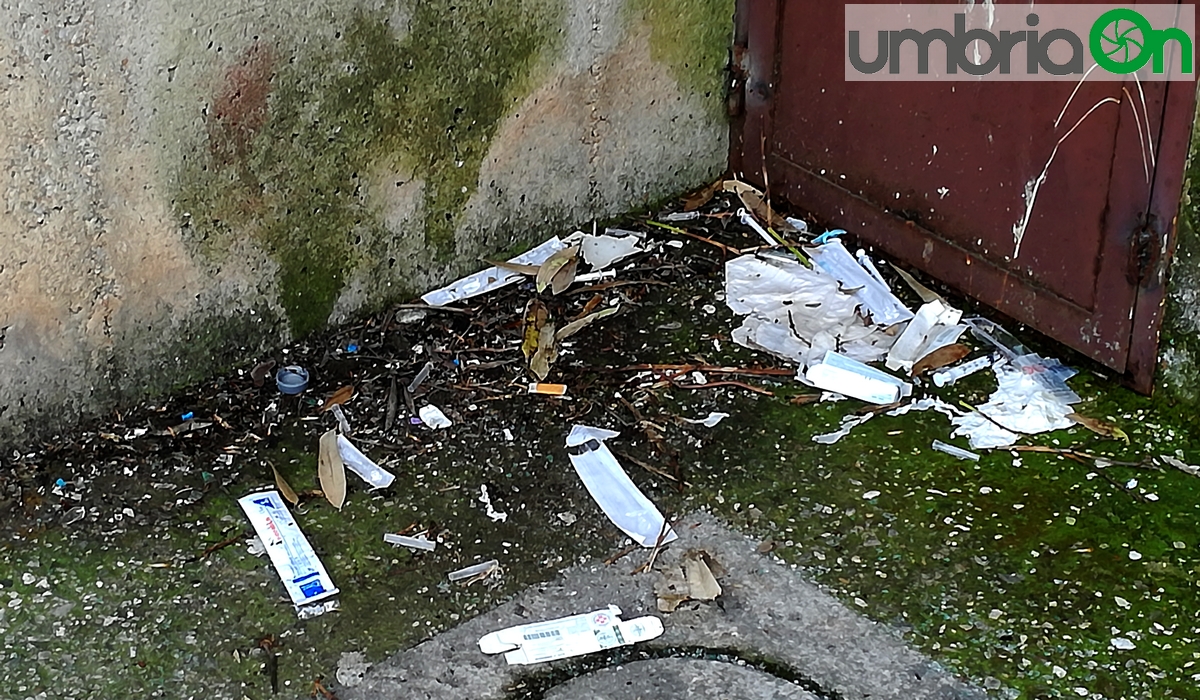 Perugia droga dietro la stazione Fontivegge