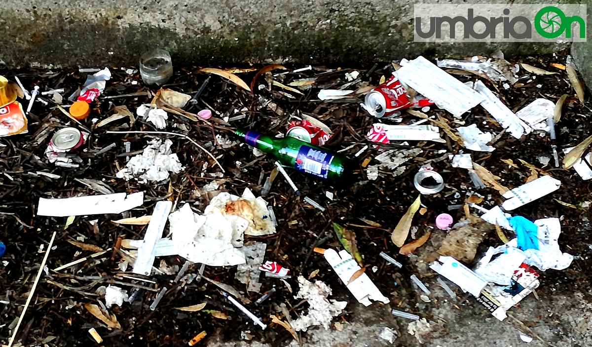 Perugia droga dietro la stazione Fontivegge