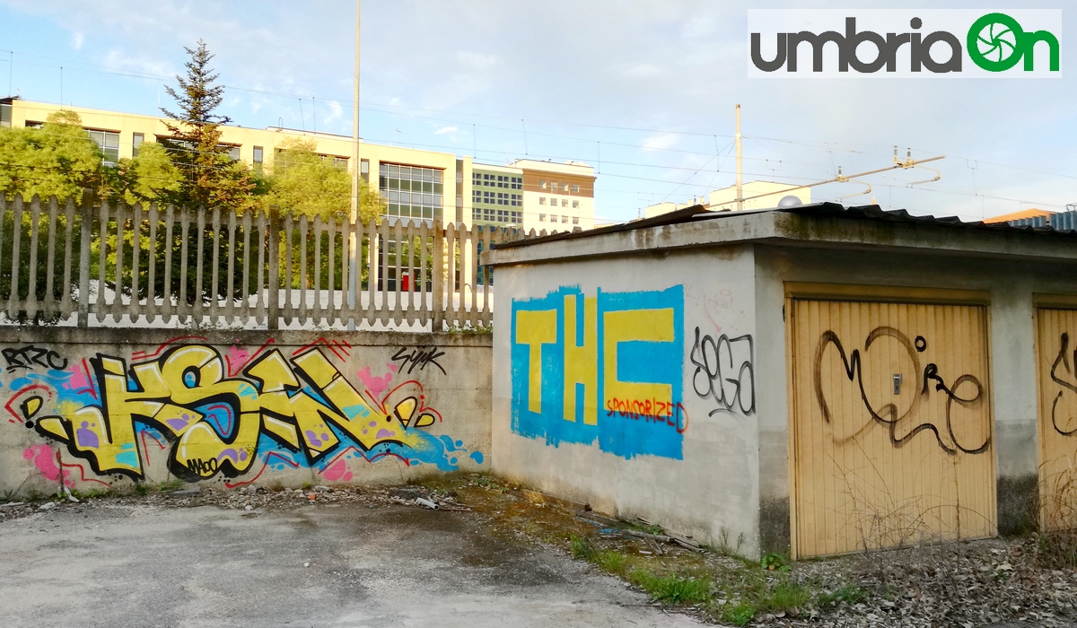 Perugia droga dietro la stazione Fontivegge