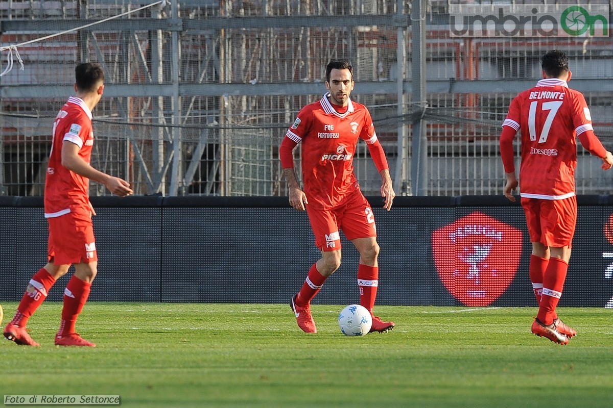 Perugia Entella, Della Fiore - 20 gennaio 2018 (foto Settonce)