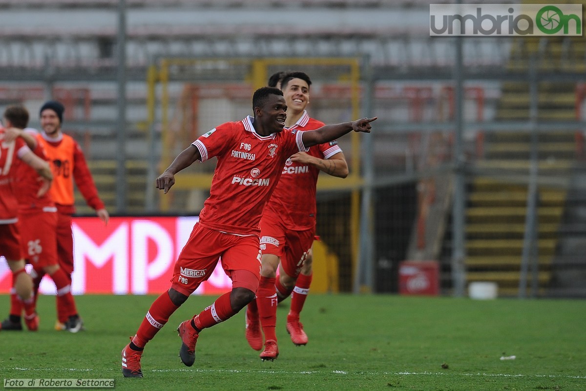 Perugia Entella, Kouan - 20 gennaio 2018 (foto Settonce)