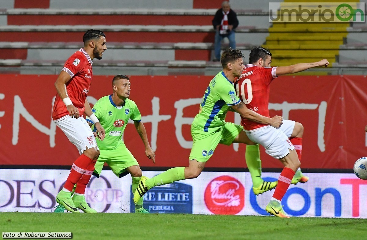 Perugia - Pescara gol Di Carmine (foto Settonce) - 3 settembre 2017