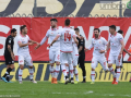 Perugia - Spezia, Cerri esulta 2-0 - 17 marzo 2018 (foto Settonce)