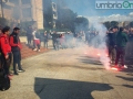 I giocatori di fronte ai tifosi