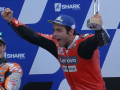 Danilo Petrucci esulta a Le Mans (foto MotoGp)