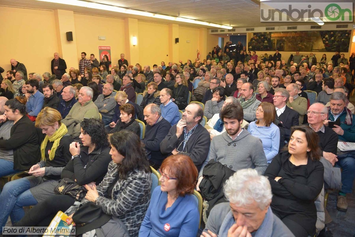 Pietro Grasso a Terni, LeU Liberi e Uguali - 25 febbraio 2018 (foto Mirimao) (15)