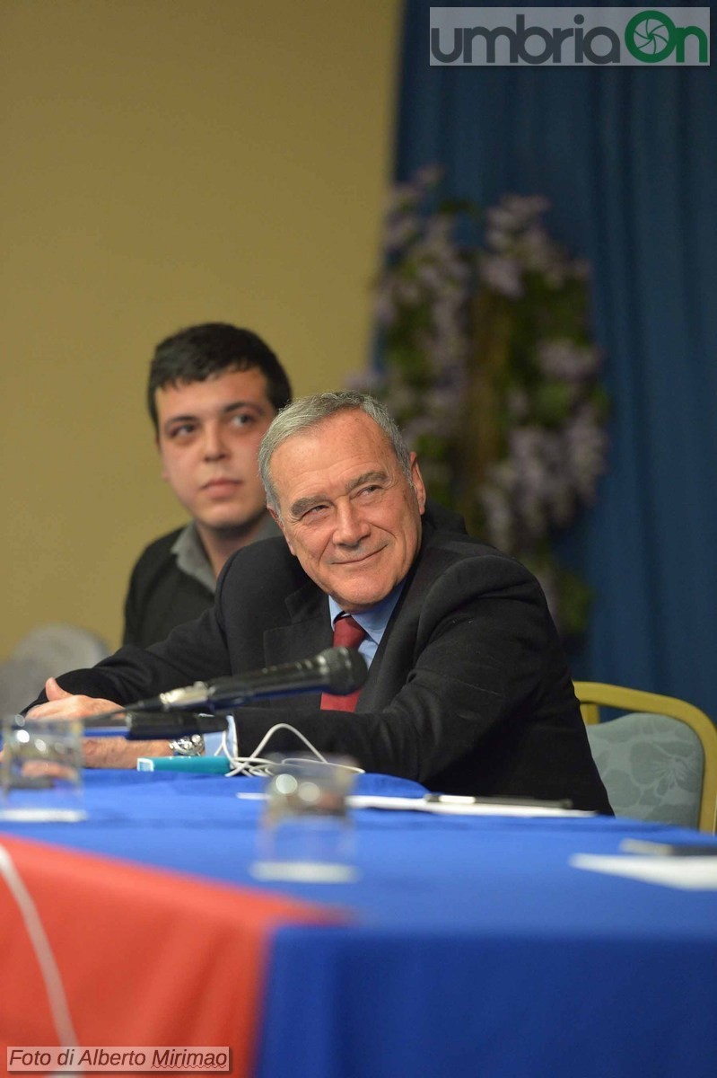 Pietro Grasso a Terni, LeU Liberi e Uguali - 25 febbraio 2018 (foto Mirimao) (2)