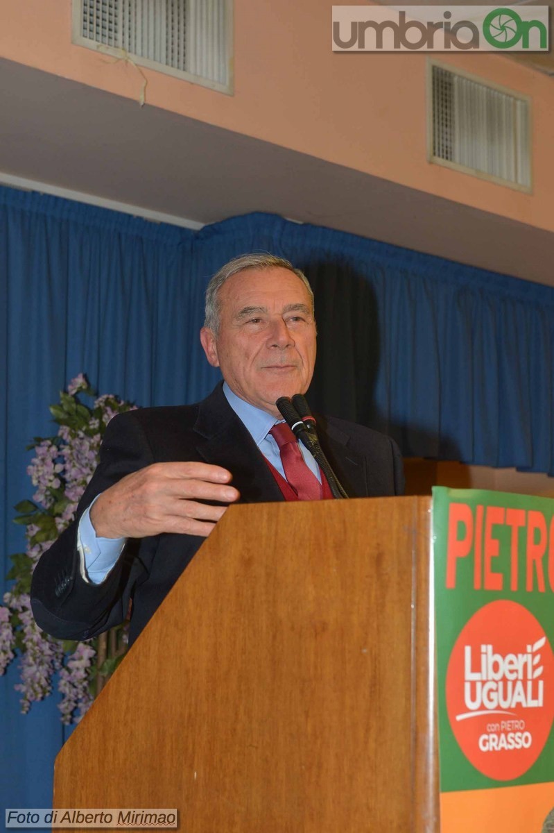 Pietro Grasso a Terni, LeU Liberi e Uguali - 25 febbraio 2018 (foto Mirimao) (5)