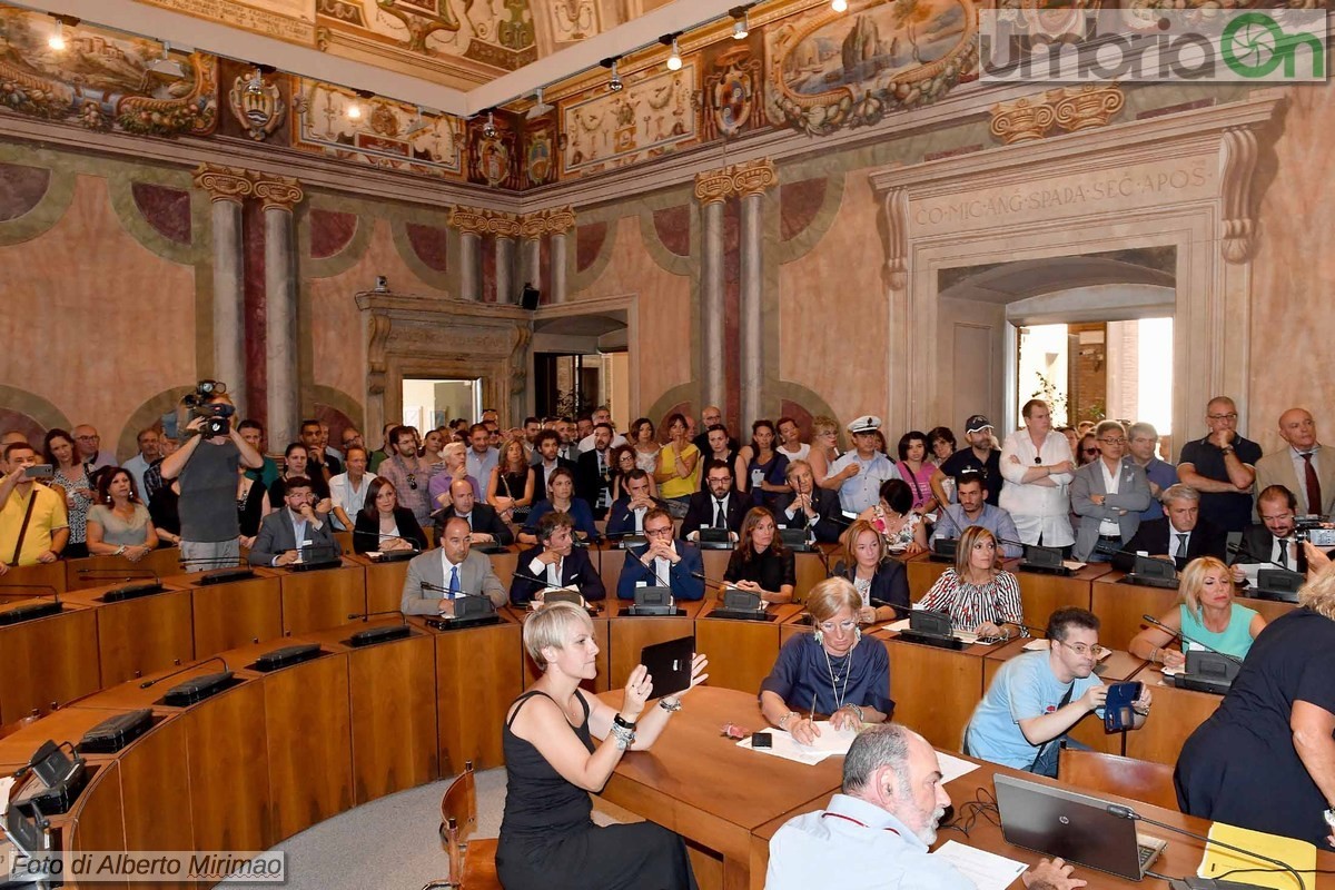 Prima seduta consiglio comunale, giunta Latini - 12 luglio 2018 (foto Mirimao) (31)