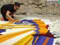 infiorata di Spello 2017 artigiani al lavoro di notte