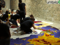 infiorata di Spello 2017 artigiani al lavoro di notte