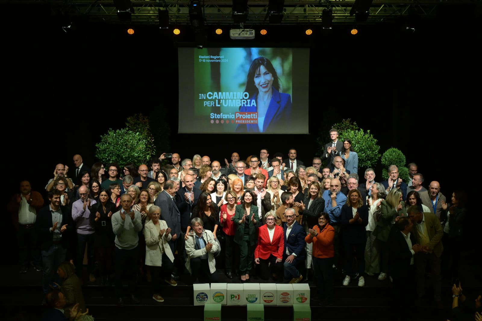 Stefania Proietti coalizione regionali