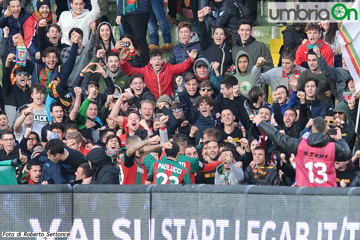 Ternana Perugia derby esultanza