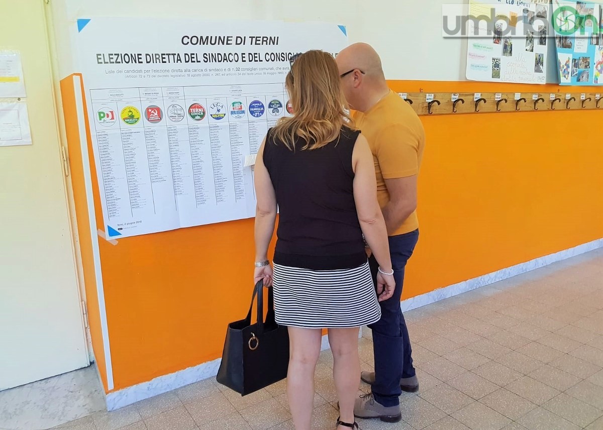 Terni elezioni amministrative, seggio Oberdan - 10 giugno 2018 (2)